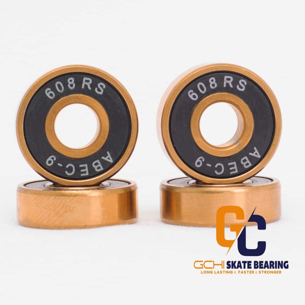 GOLD rings abec 9 black bearings 1